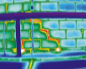 耐熱ブロックの割れ（熱の損失） 